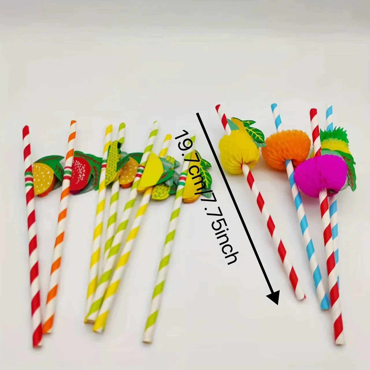 20pcs of FruitShaped Paper Straws  Ideal for Parties