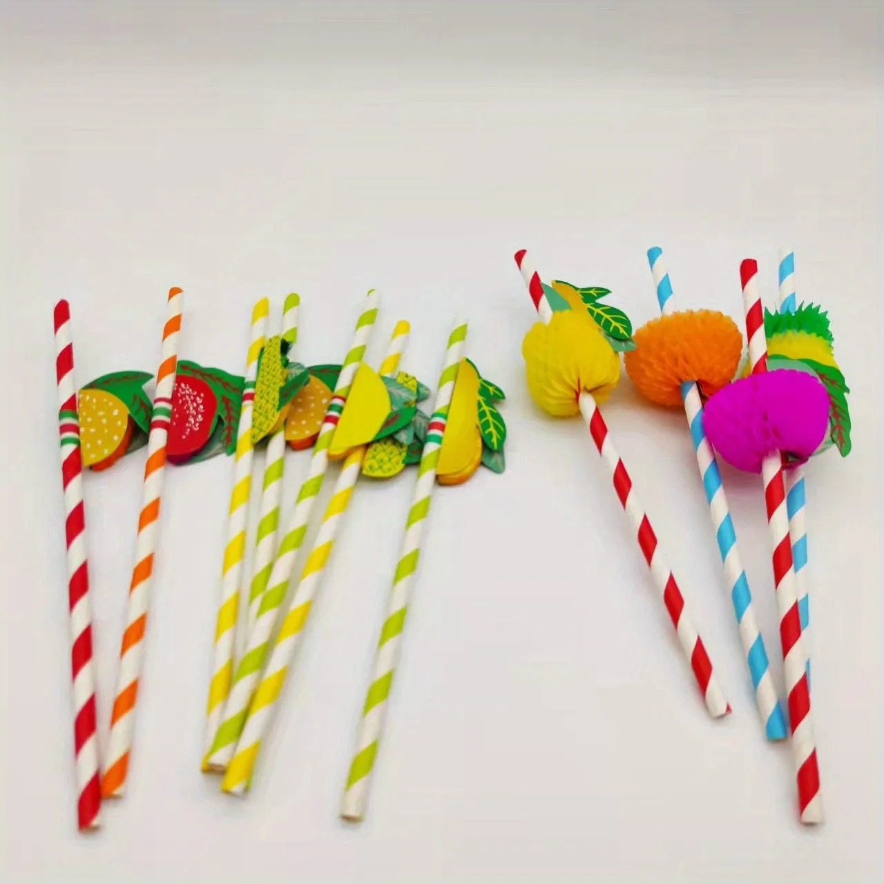 20pcs of FruitShaped Paper Straws  Ideal for Parties