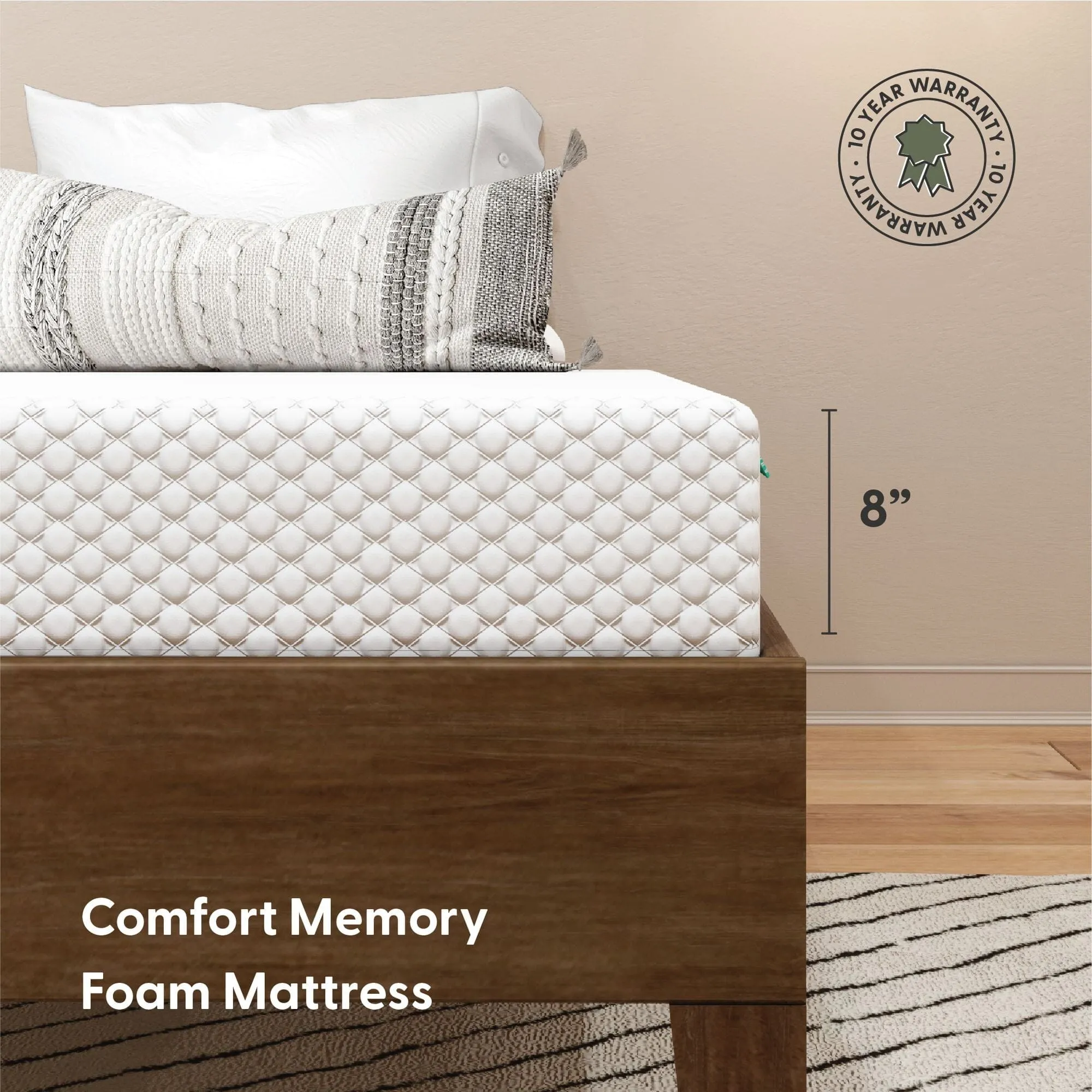 8 Inch Twin XL Comfort Memory Foam Mattress