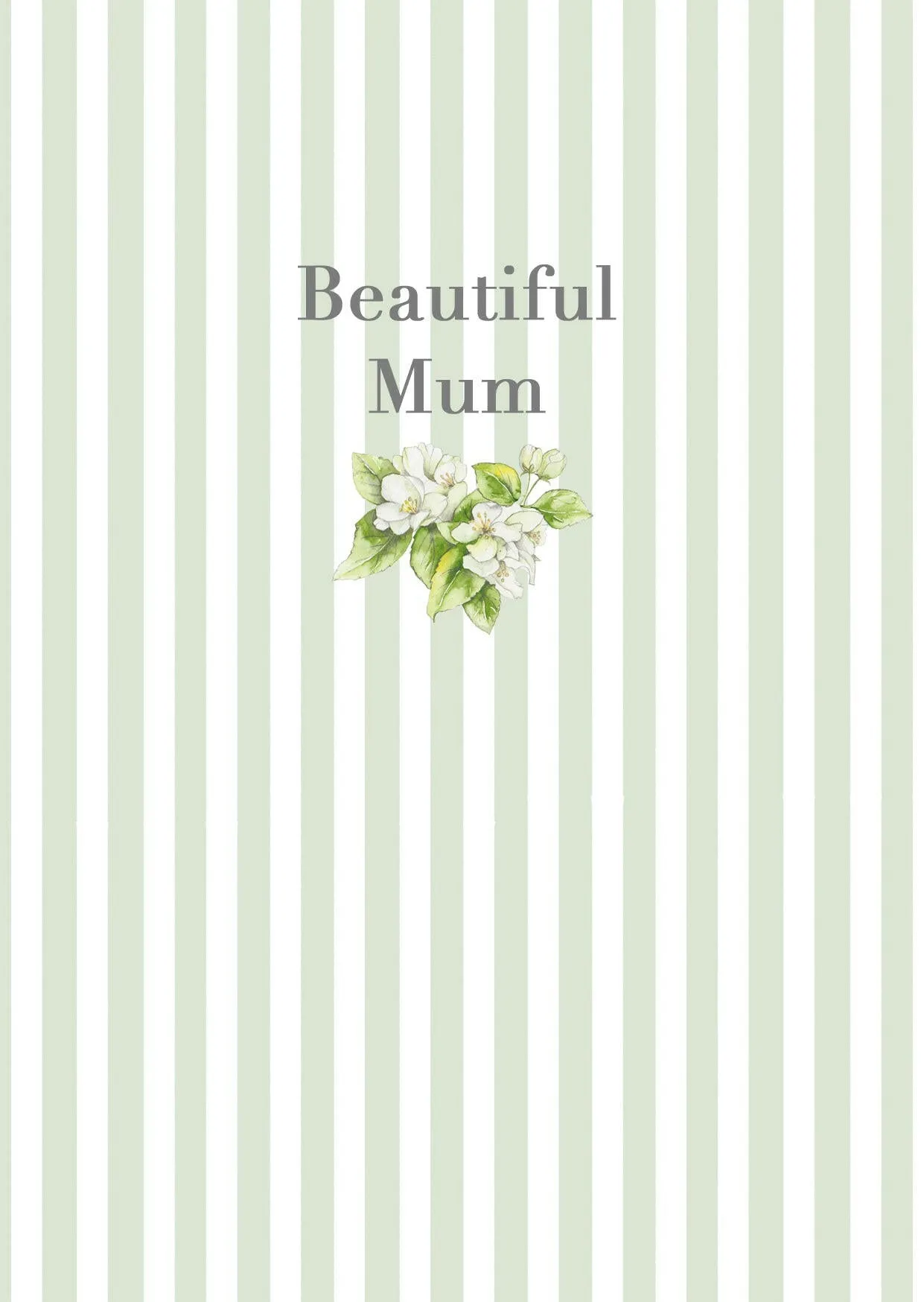 A6 Greeting Card with Ceramic Keepsake - Blossom Pink Beautiful Mum