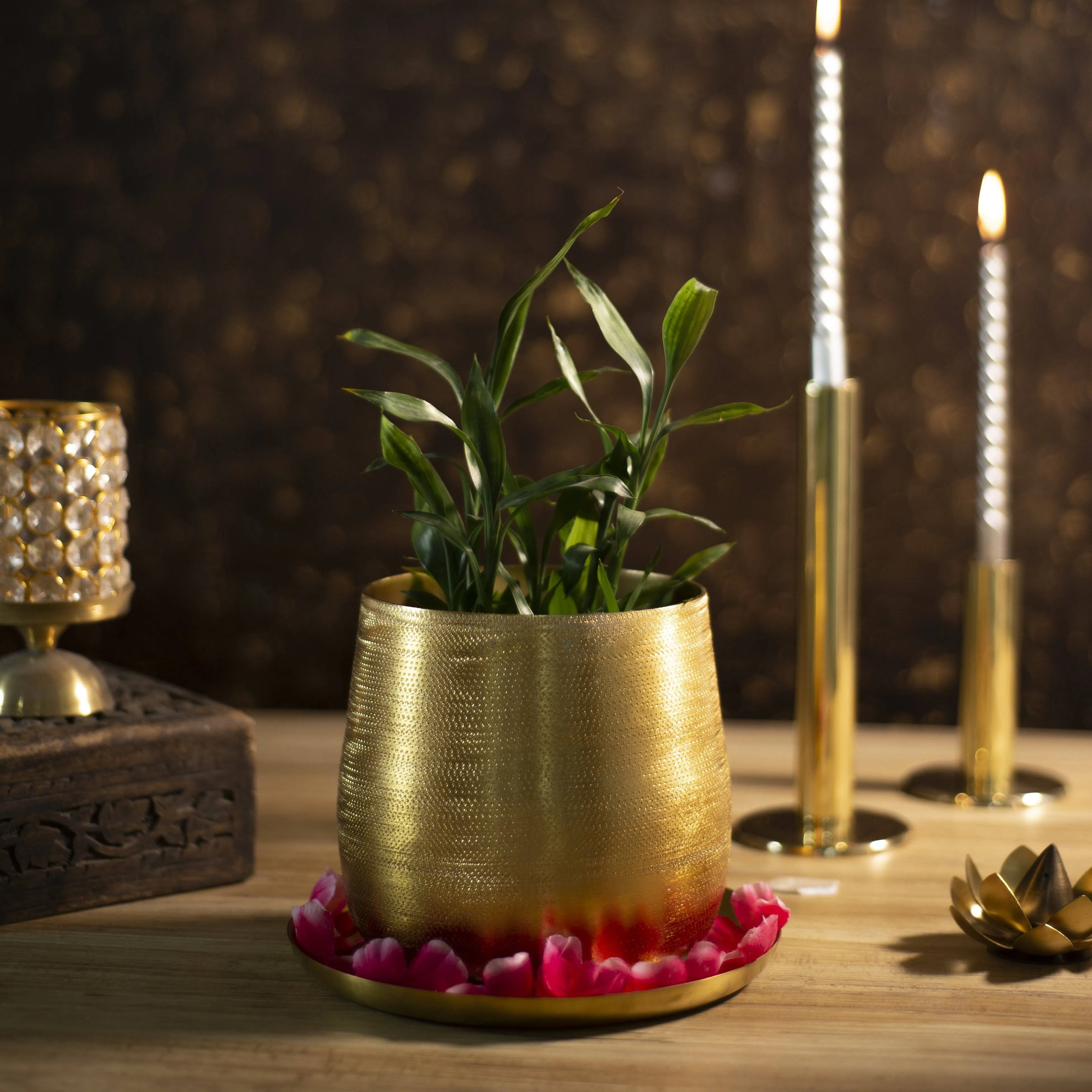 Aarah Brass Planter