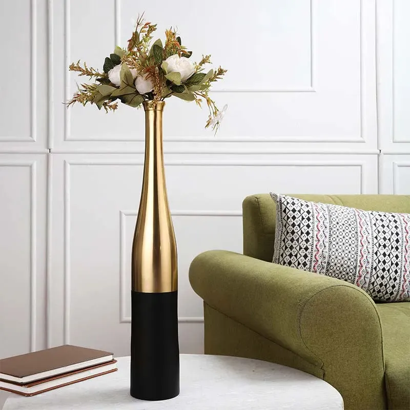 Aluminium Champagne Large Bottle Vase | 20 Inches