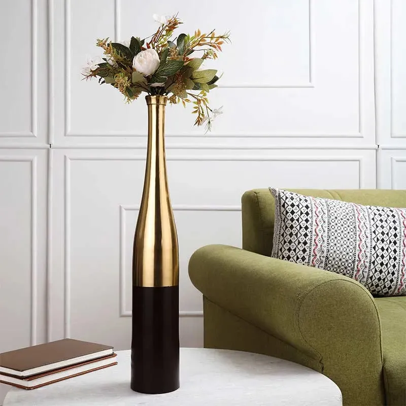 Aluminium Champagne Large Bottle Vase | 20 Inches