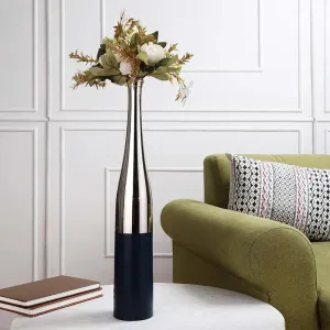 Aluminium Champagne Large Bottle Vase | 20 Inches