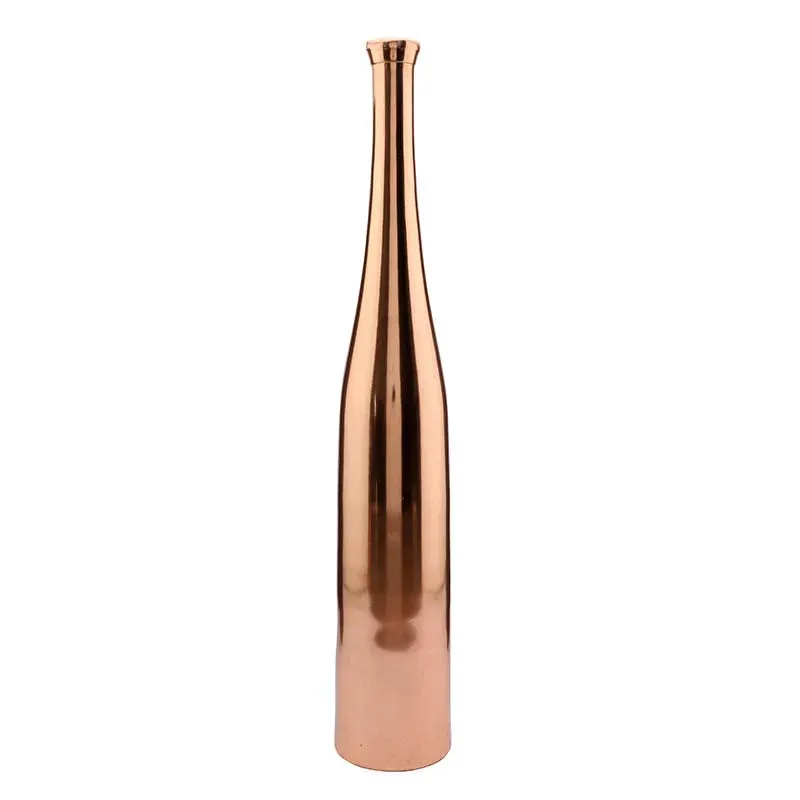 Aluminium Champagne Large Bottle Vase | 20 Inches