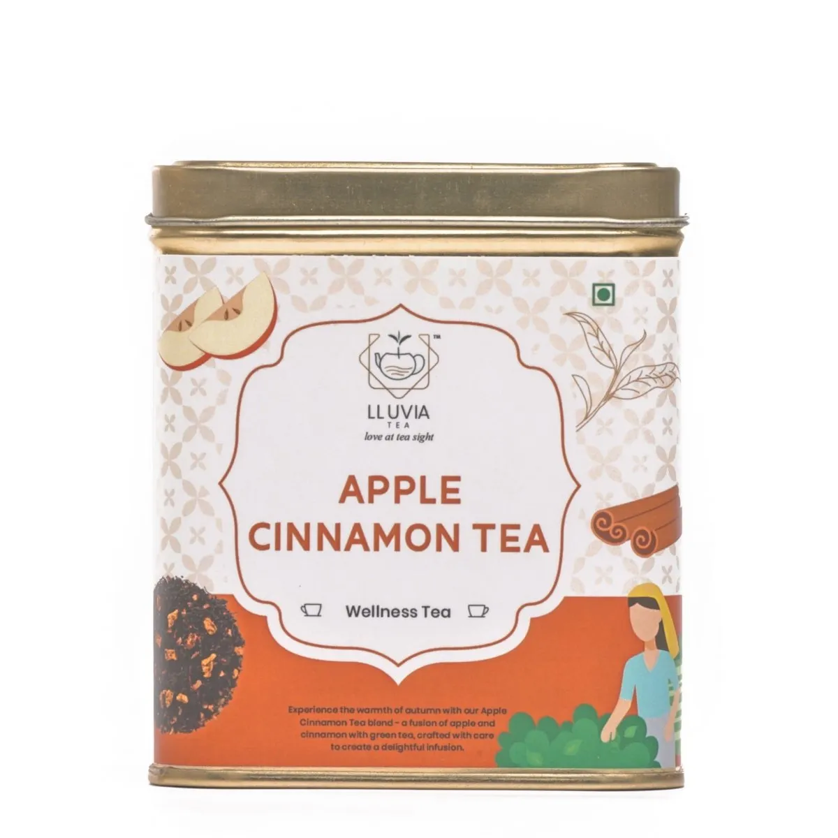 Apple Cinnamon Tea|Sweet and Spicy Blend- 50g