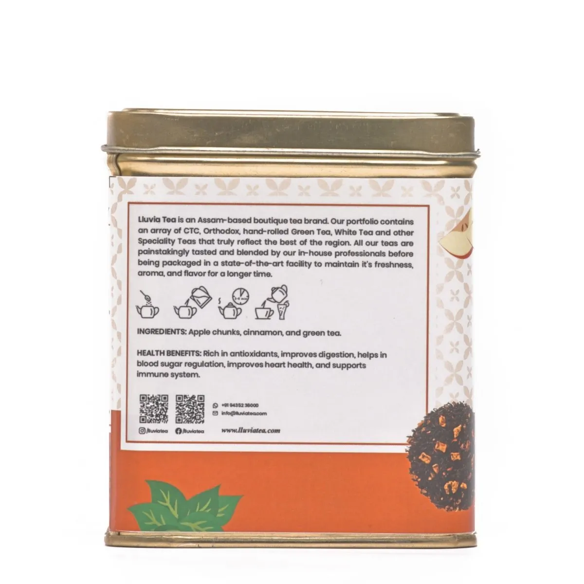 Apple Cinnamon Tea|Sweet and Spicy Blend- 50g