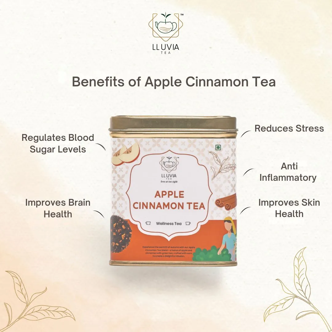 Apple Cinnamon Tea|Sweet and Spicy Blend- 50g