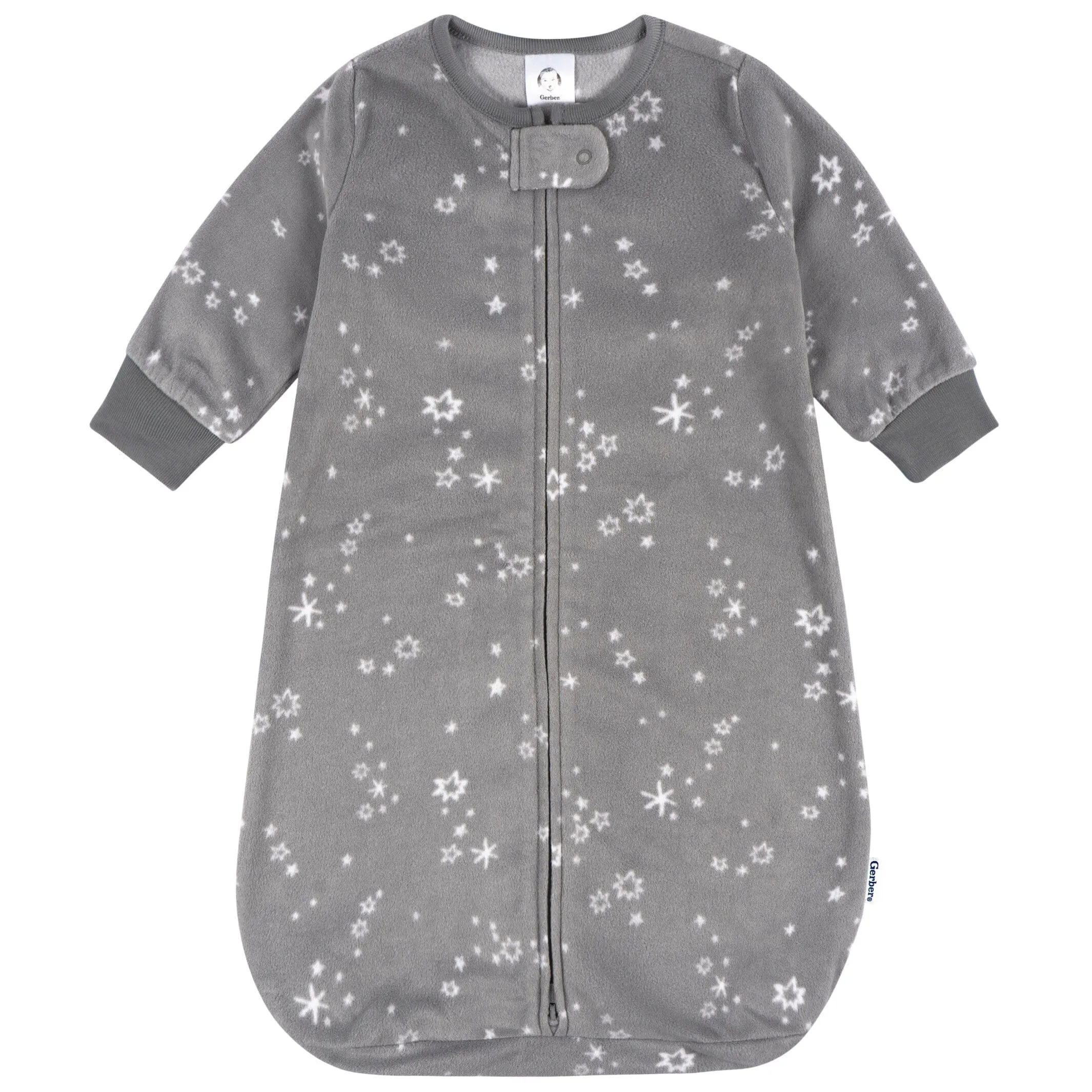 Baby Neutral Grey Stars Wearable Blanket