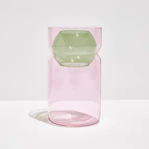 Balance Vase Pink   Green