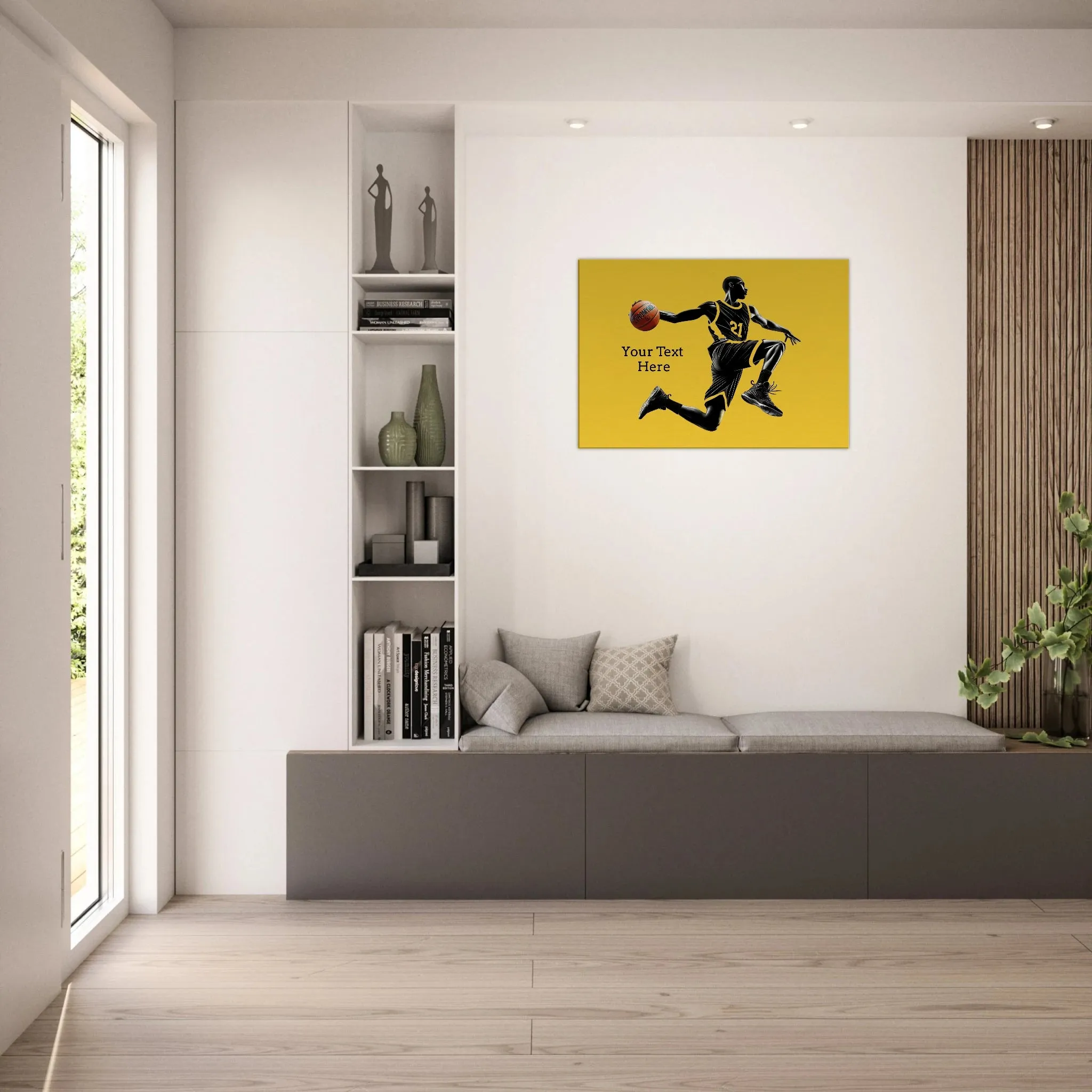 Basketball Player Mid-Air - Canvas Print - can be personalized