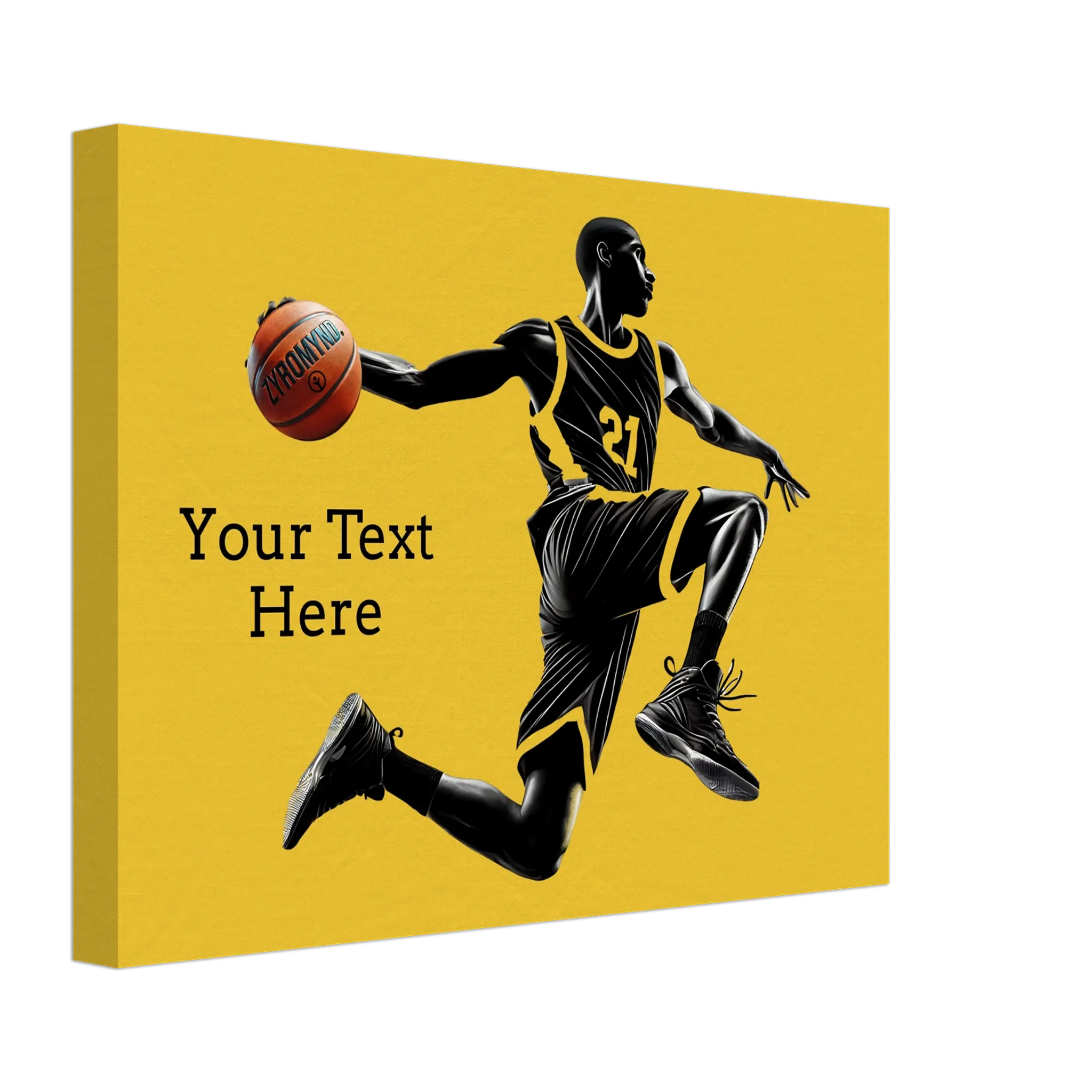 Basketball Player Mid-Air - Canvas Print - can be personalized