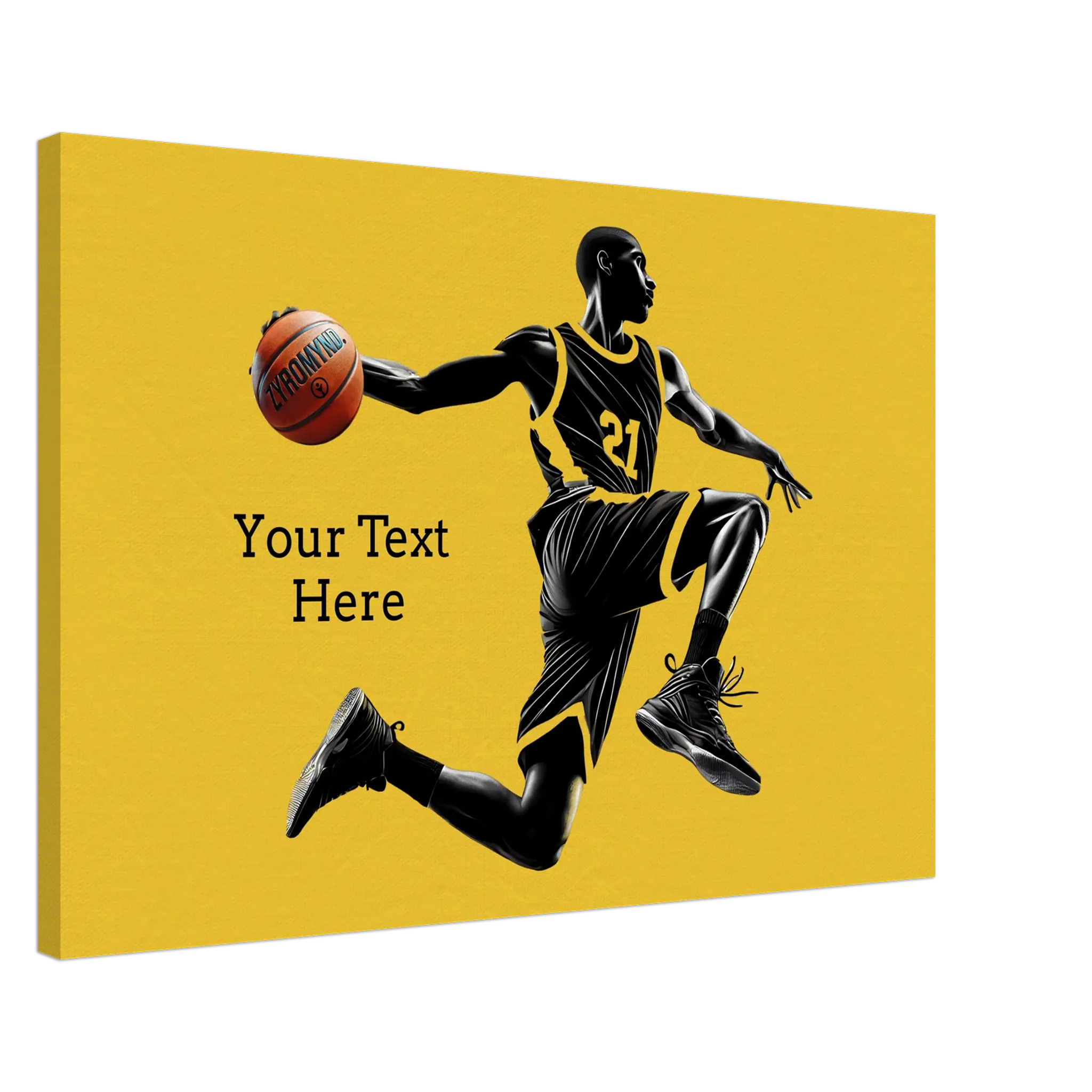 Basketball Player Mid-Air - Canvas Print - can be personalized