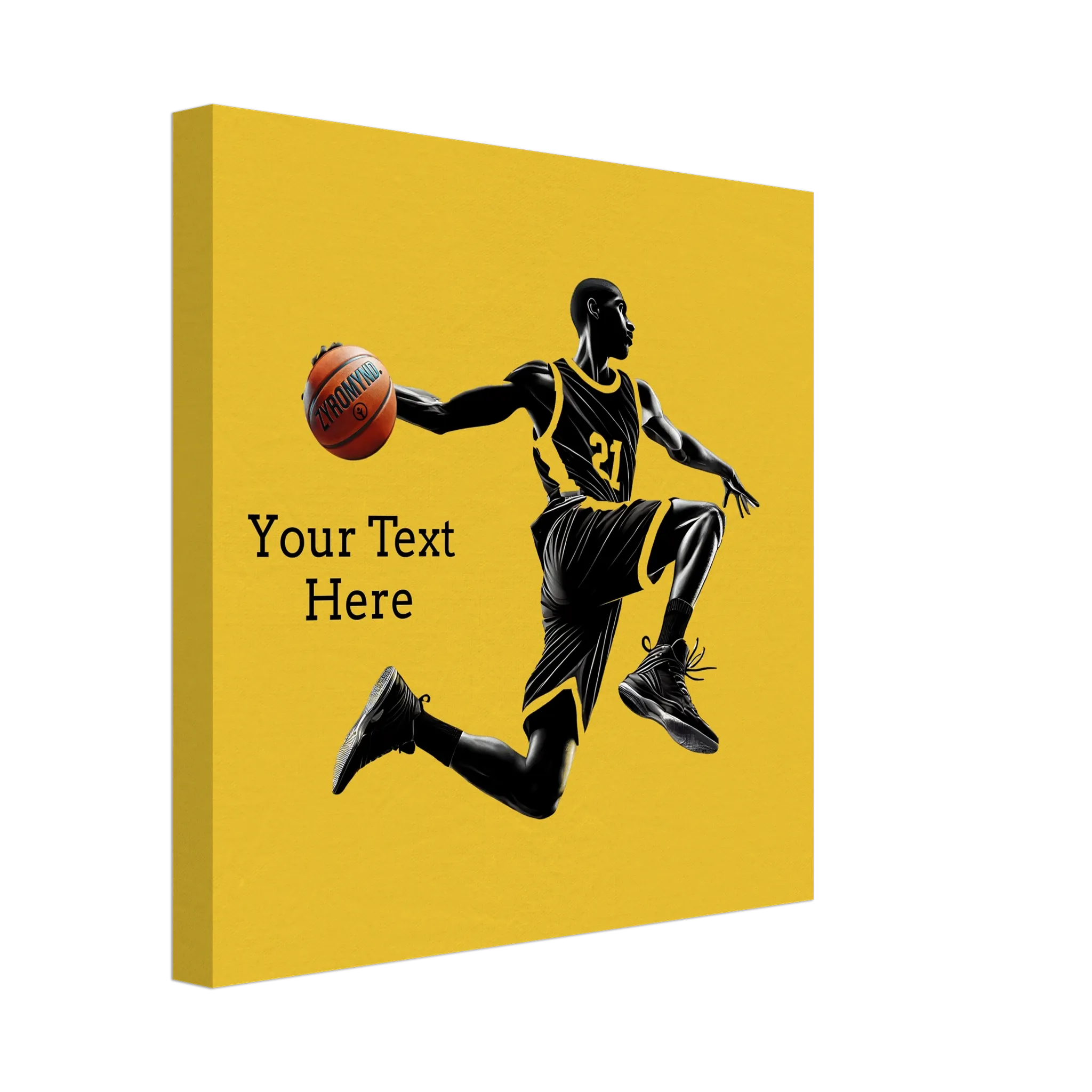 Basketball Player Mid-Air - Canvas Print - can be personalized