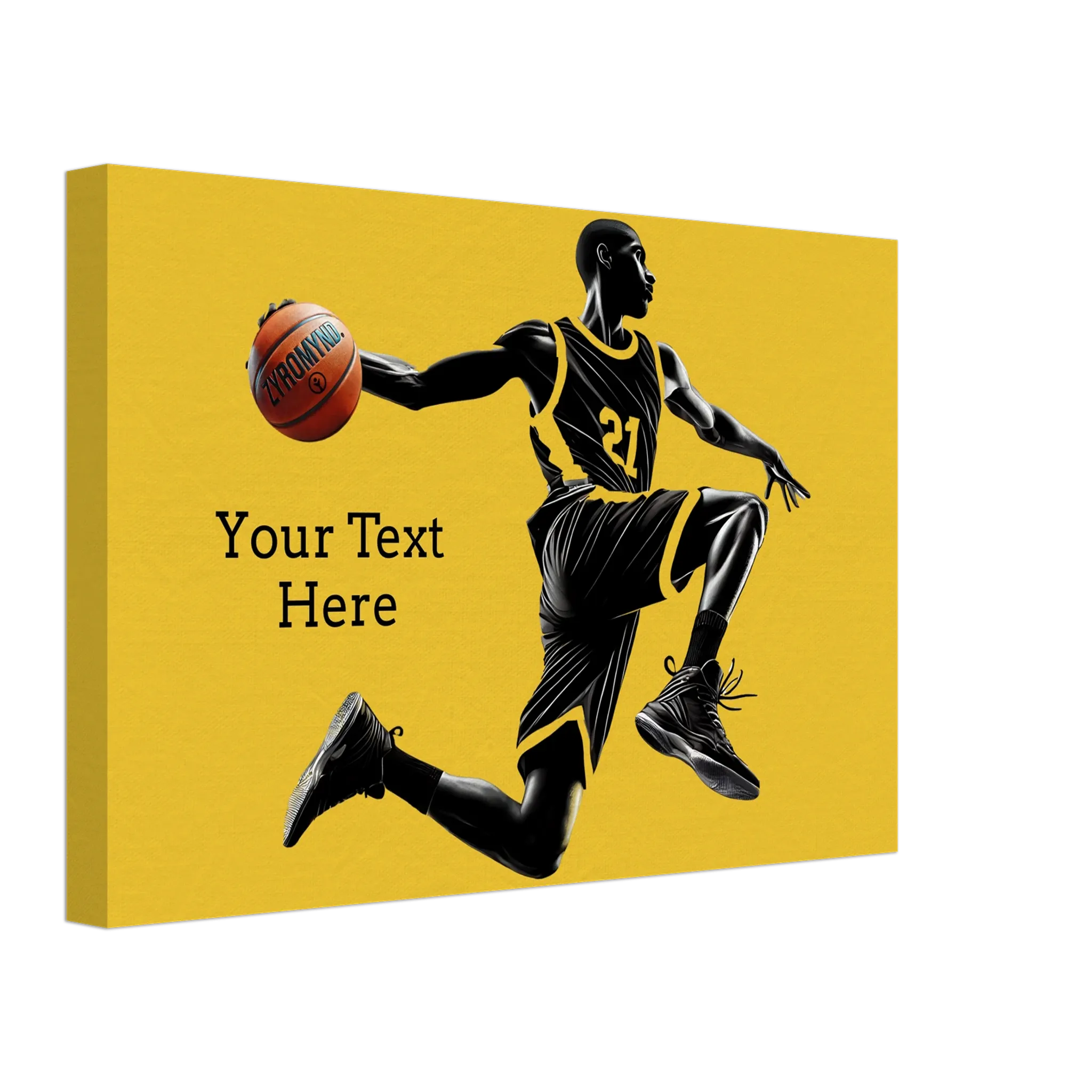 Basketball Player Mid-Air - Canvas Print - can be personalized