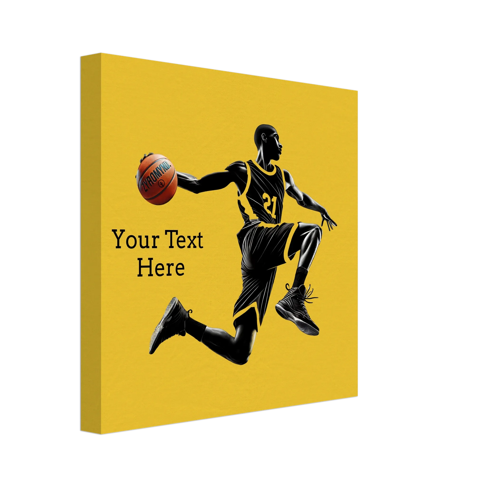 Basketball Player Mid-Air - Canvas Print - can be personalized