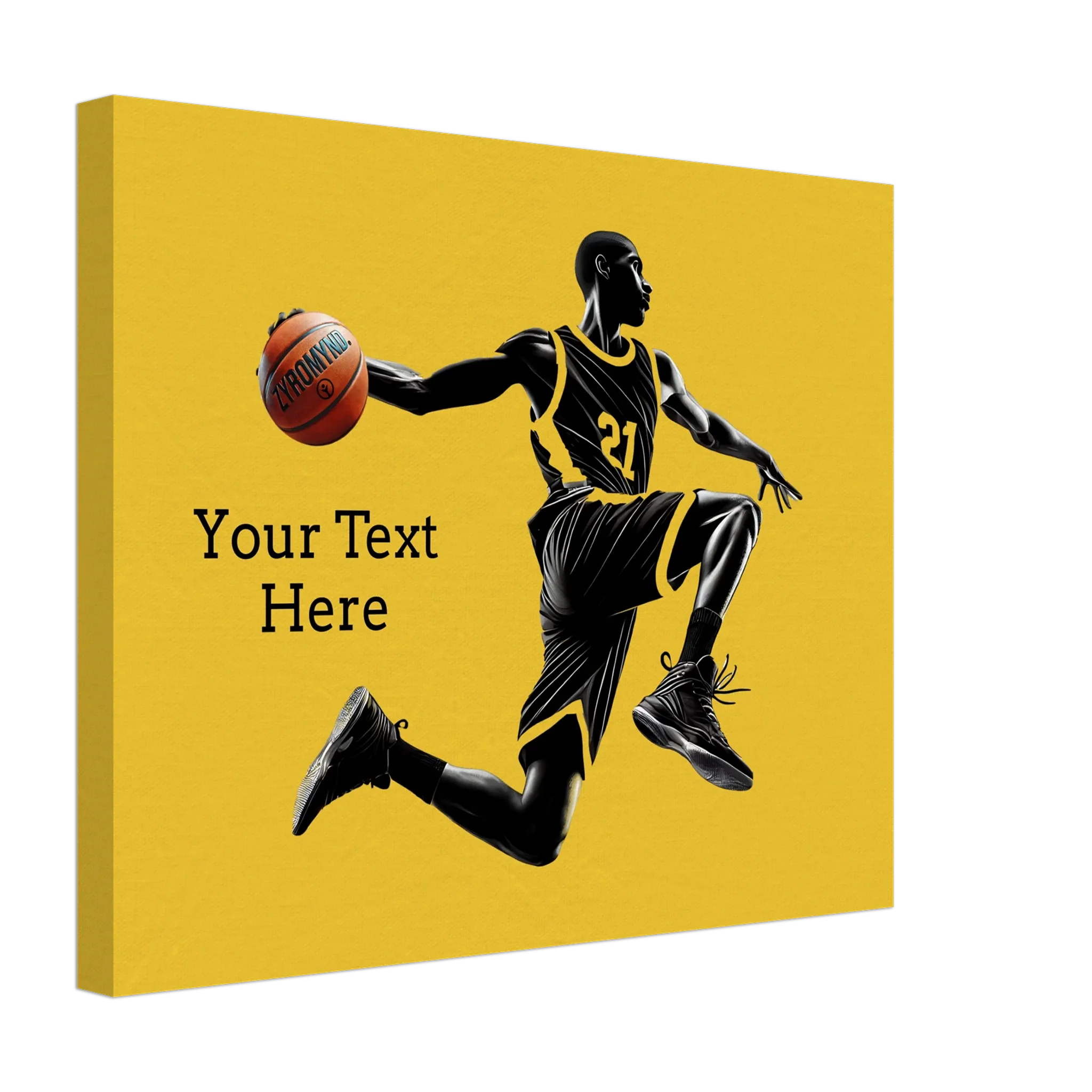 Basketball Player Mid-Air - Canvas Print - can be personalized