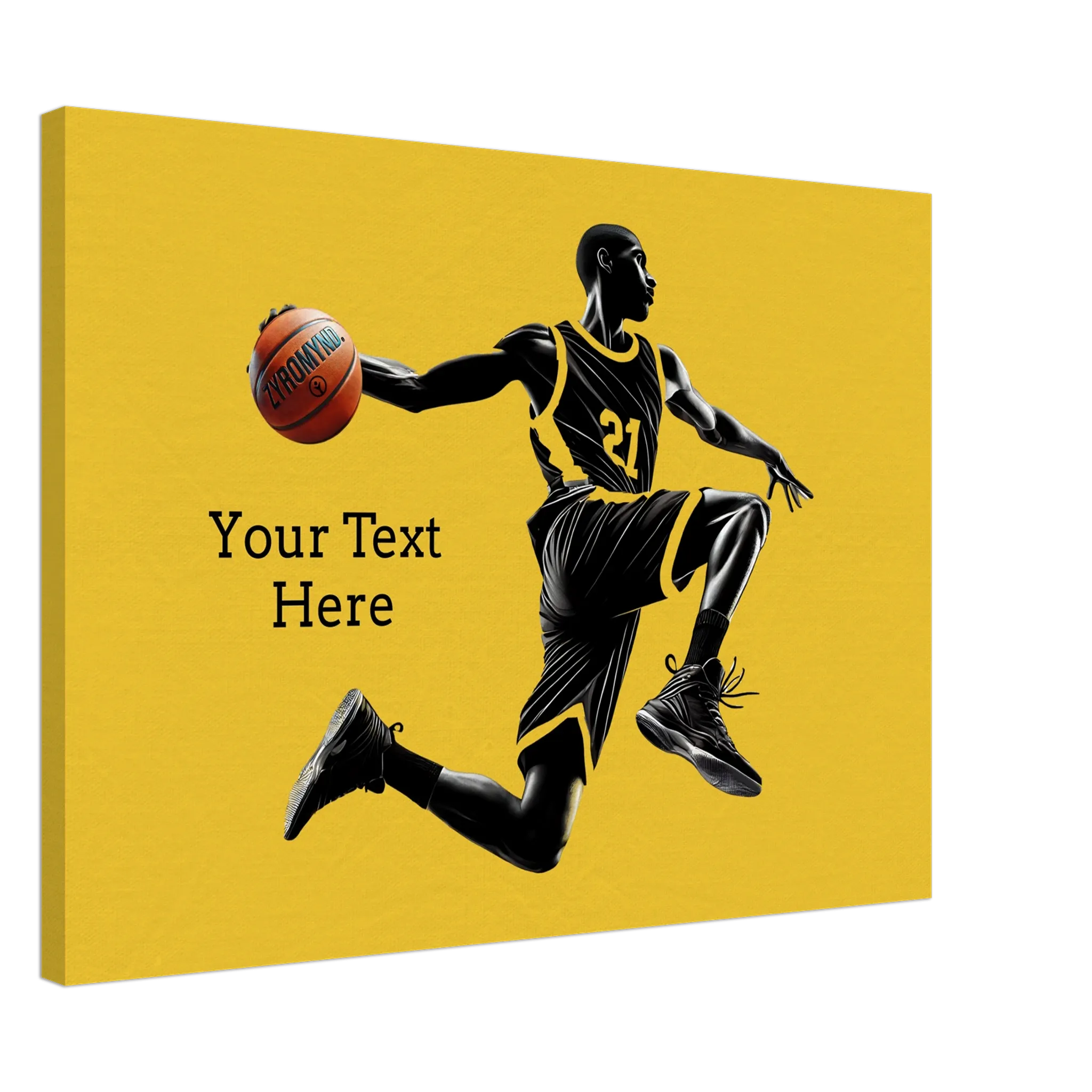 Basketball Player Mid-Air - Canvas Print - can be personalized