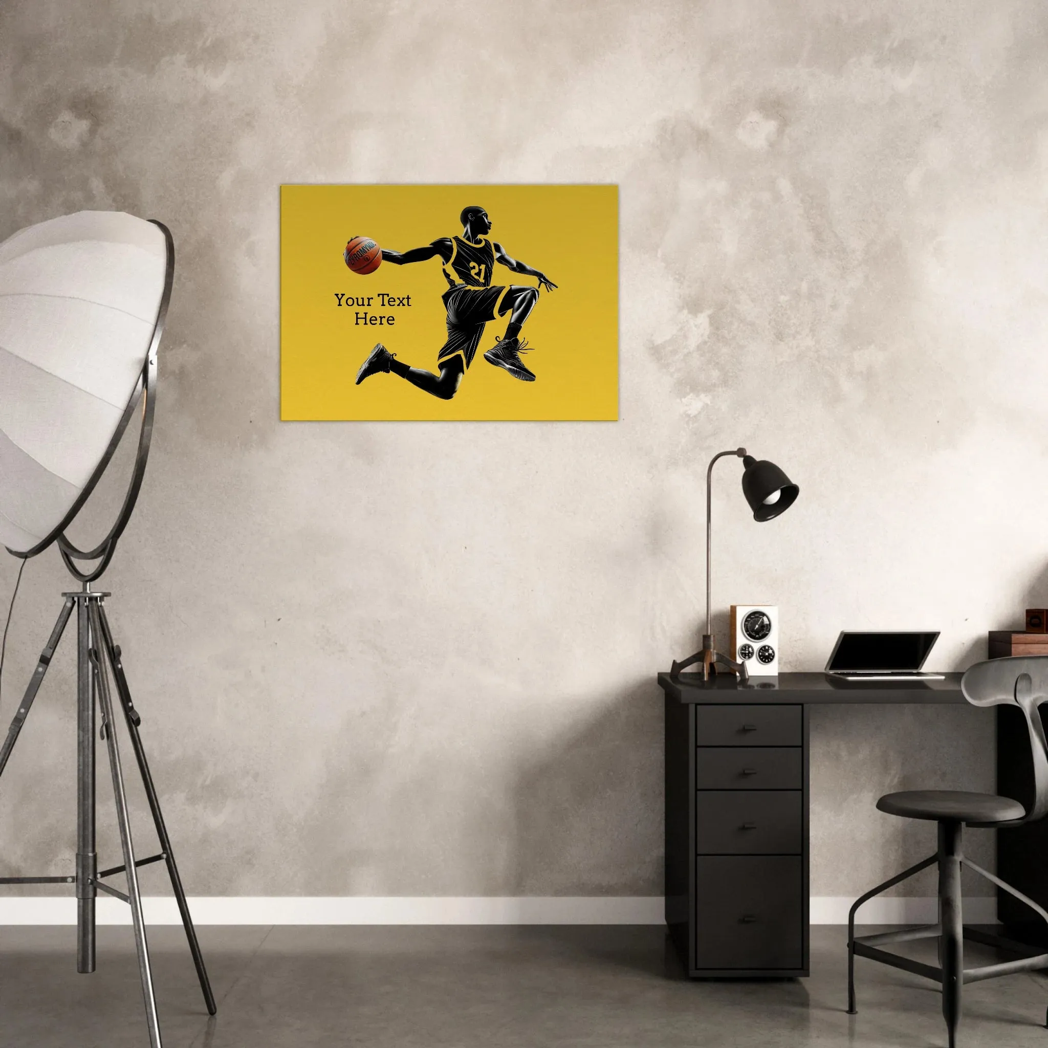 Basketball Player Mid-Air - Canvas Print - can be personalized