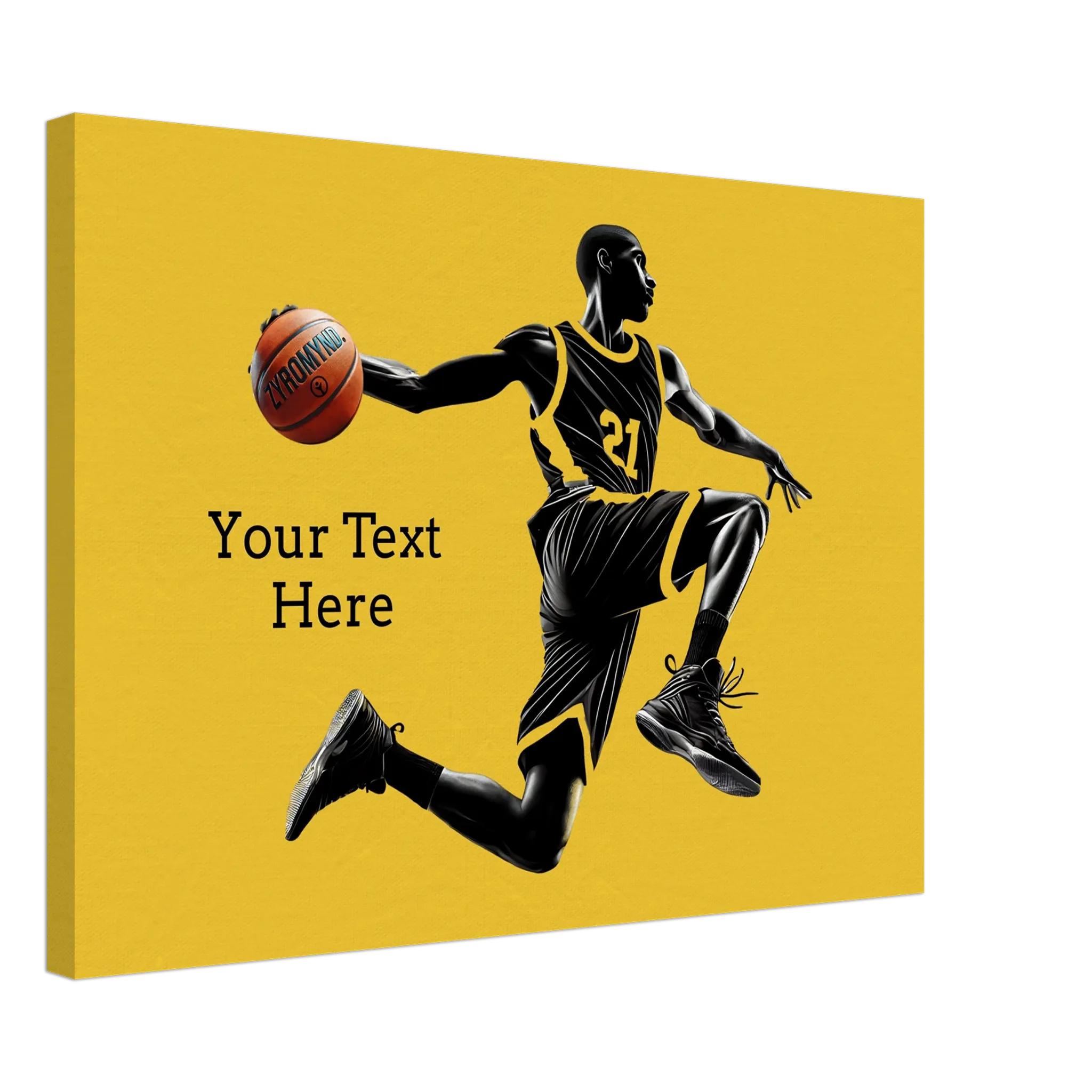 Basketball Player Mid-Air - Canvas Print - can be personalized