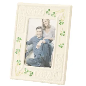 Belleek Classic 4x6 Tara Shamrock Frame