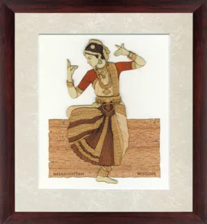 Bharatnatyam 3D Wall Decor 9x10 Inch By India Kreations Decor