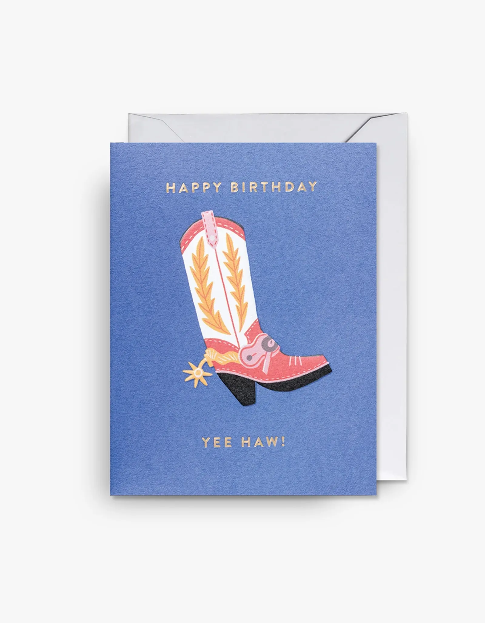 Birthday Yee Haw Card - Blue