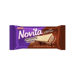 BISCONNI NOVITA DOUBLE CHOCOLATE WAFERS 1X16