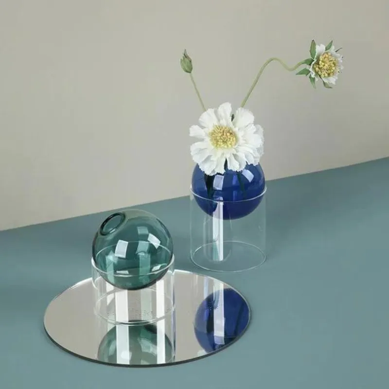 Blown Glass Orb Vases