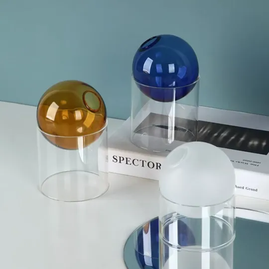 Blown Glass Orb Vases