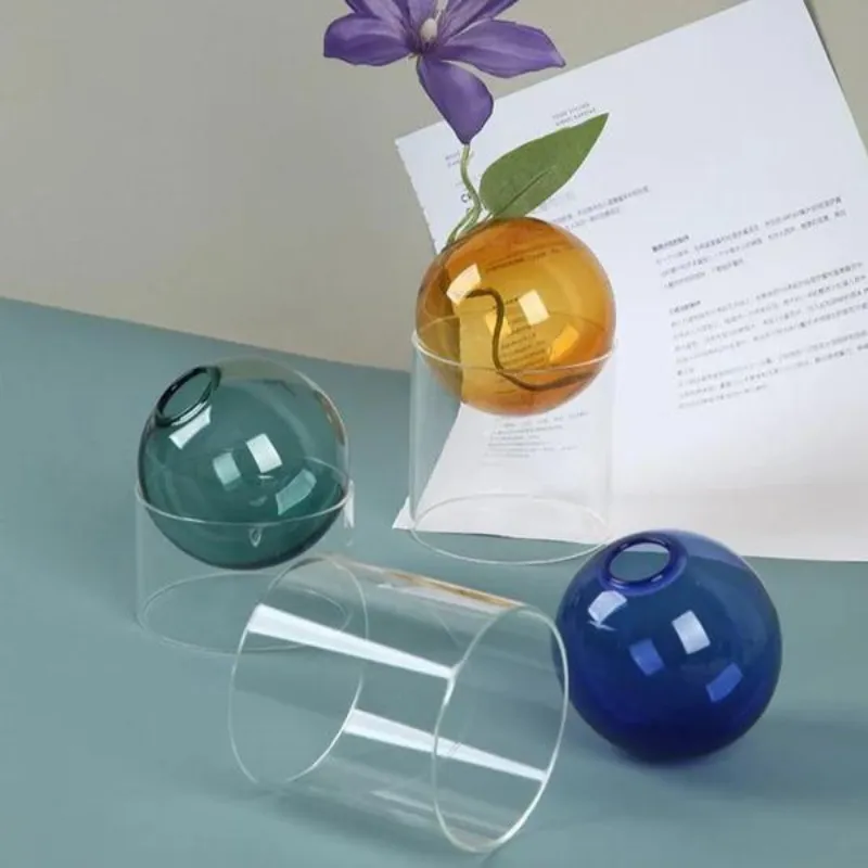 Blown Glass Orb Vases