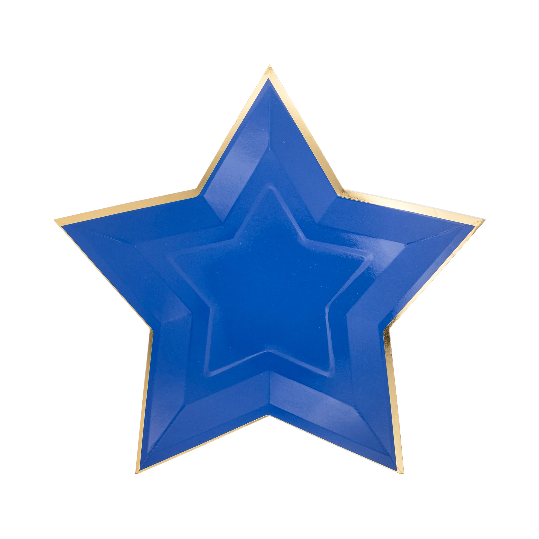 BLUE STAR SHAPED PLATES