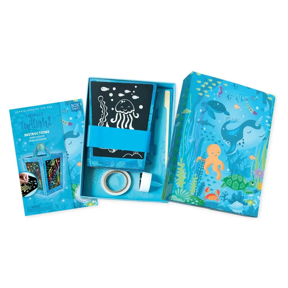 Box CanDIY Totally Twilight Scratch Art Sea Life Lantern Kit