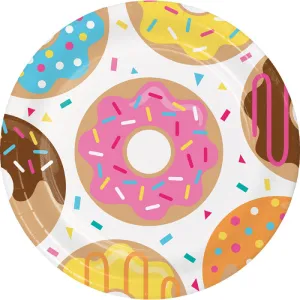 Bulk Donut Time Paper Dinner Plates (96 per Case)