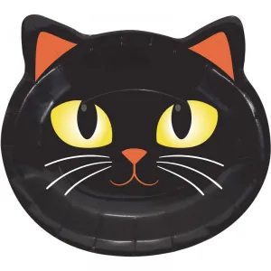 Bulk Halloween Cat Shaped Plate (Case of 96)