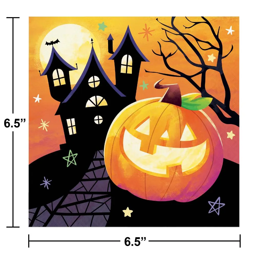 Bulk Haunted Pumpkins Paper Luncheon Napkin (Case of 192)