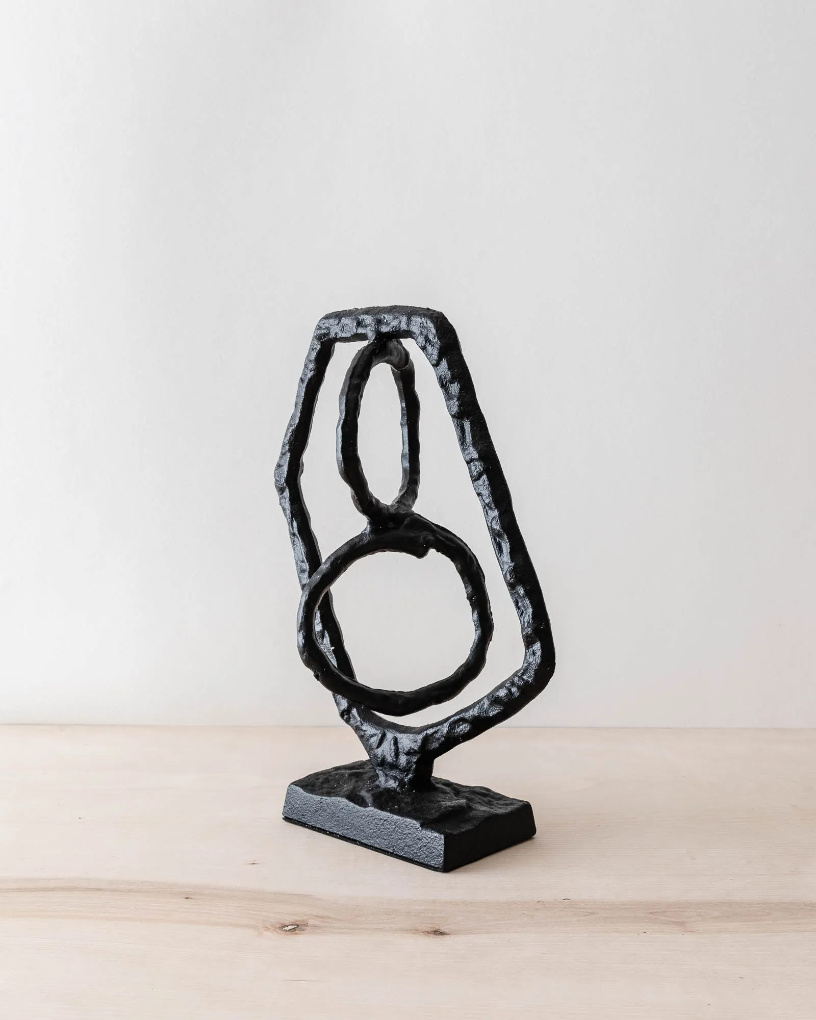 Cast Iron Figure 8 Sculpture