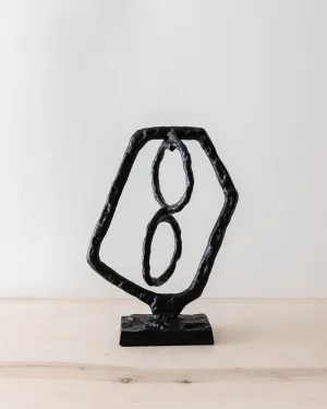 Cast Iron Figure 8 Sculpture