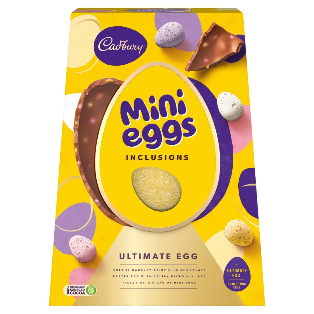 C'bury Mini Eggs Inclusion Ultimate Egg Chocolate 380g