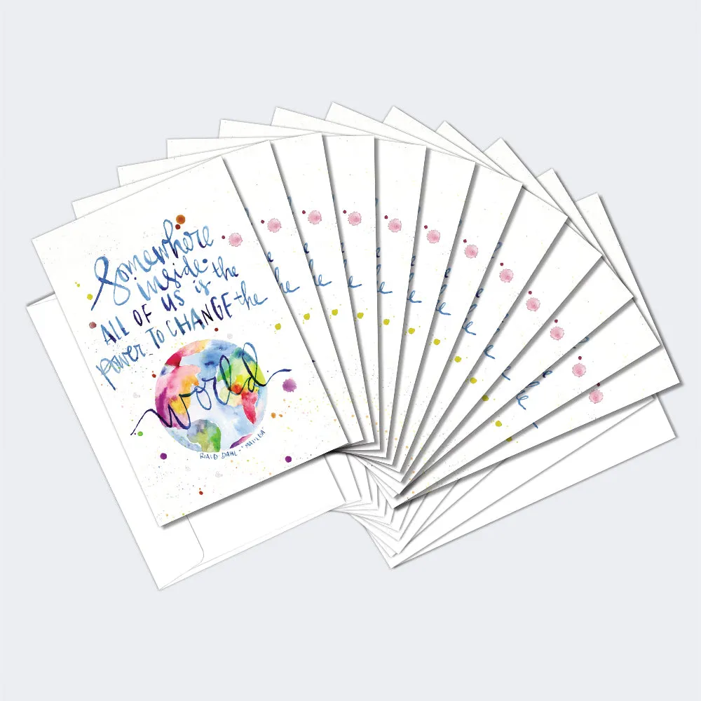 Change the World 12 Pack Notecards