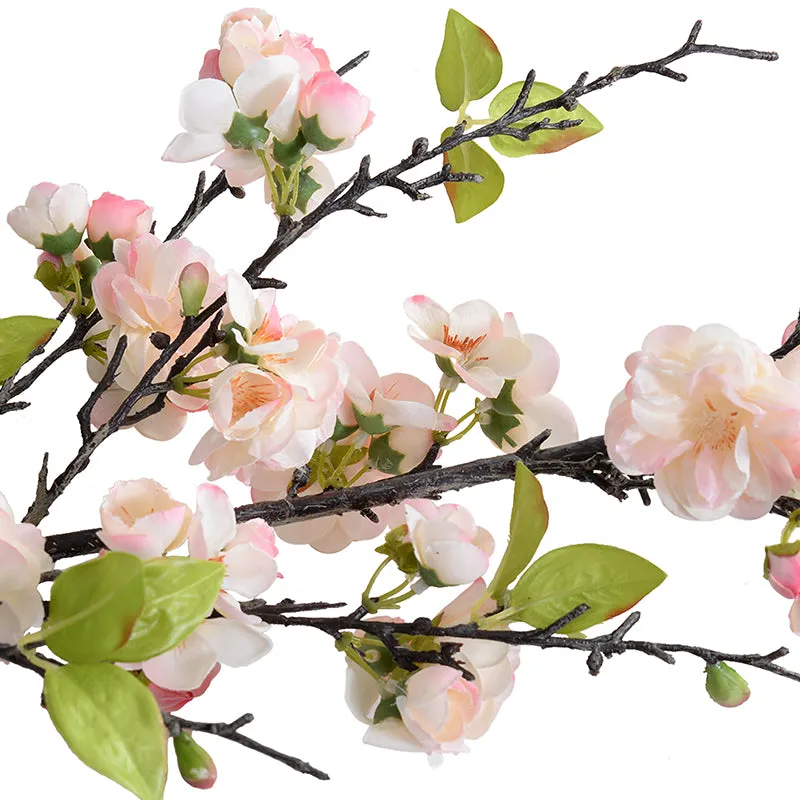 Cherry Blossom flower branch, 54"L - Light Pink