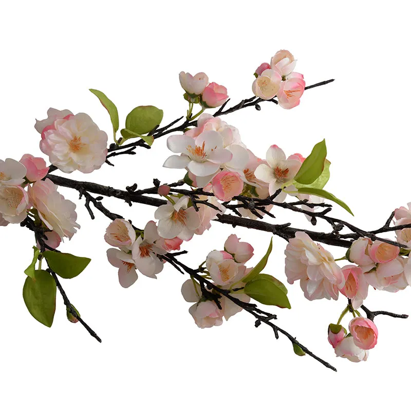 Cherry Blossom flower branch, 54"L - Light Pink