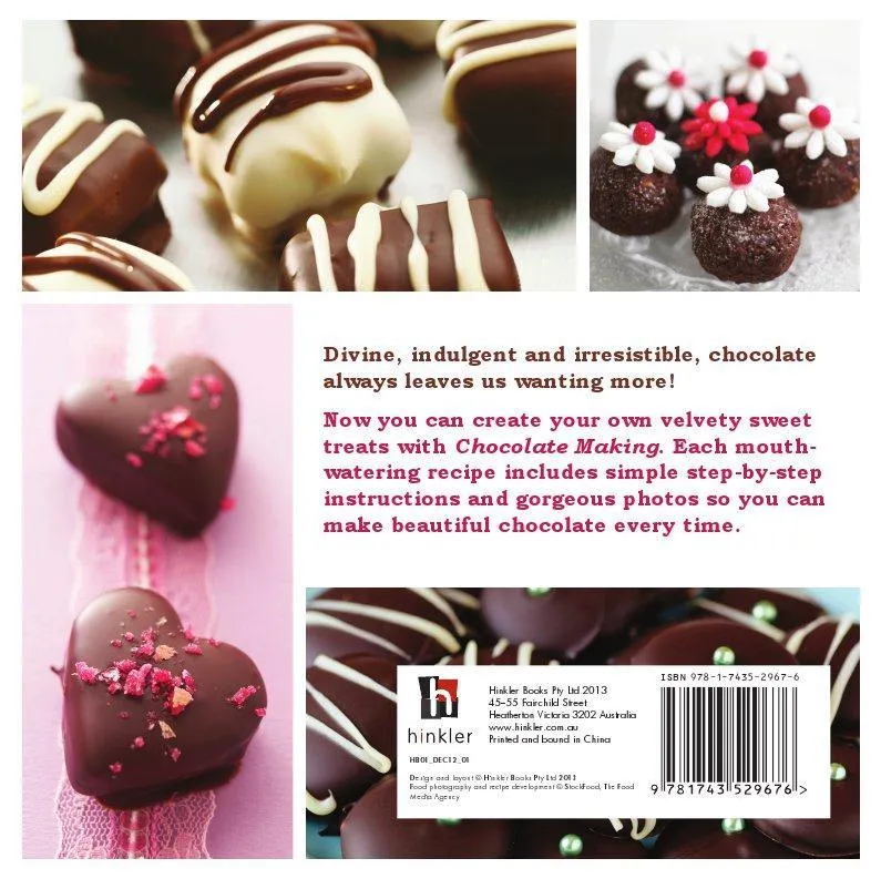 Chocolate Making - Includes a 48 Page Recipe book and 8 Silicone Shapes