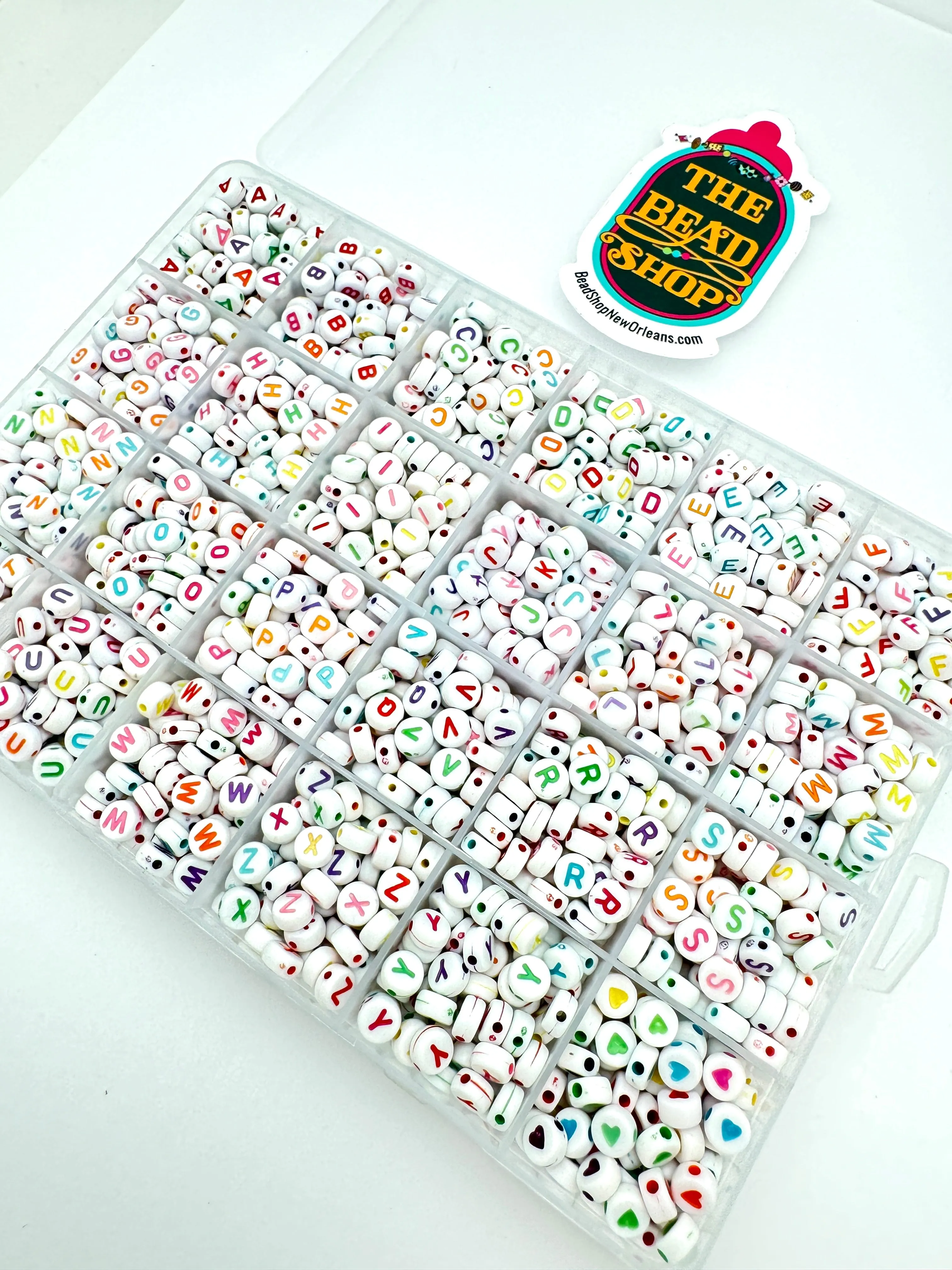 Colorful Letter Bead Box