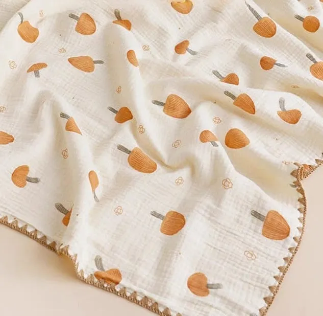 Cotton Muslin Swaddle Blanket – Air Conditioned Quilt, Perfect for Spring & Summer