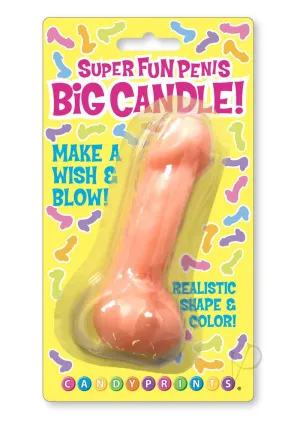 Cp Super Fun Big Penis Candle Pink