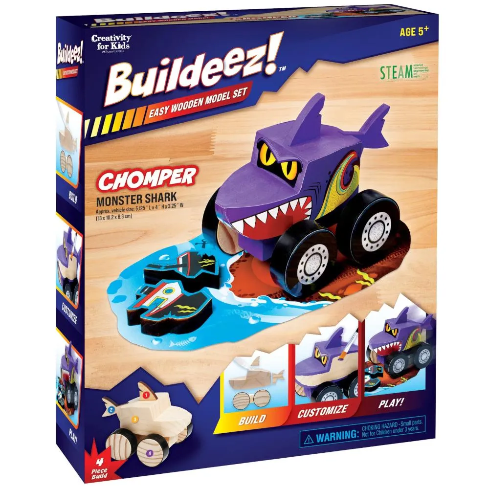 Creativity for Kids Buildeez! Model Kit - Chomper Shark Monster Truck