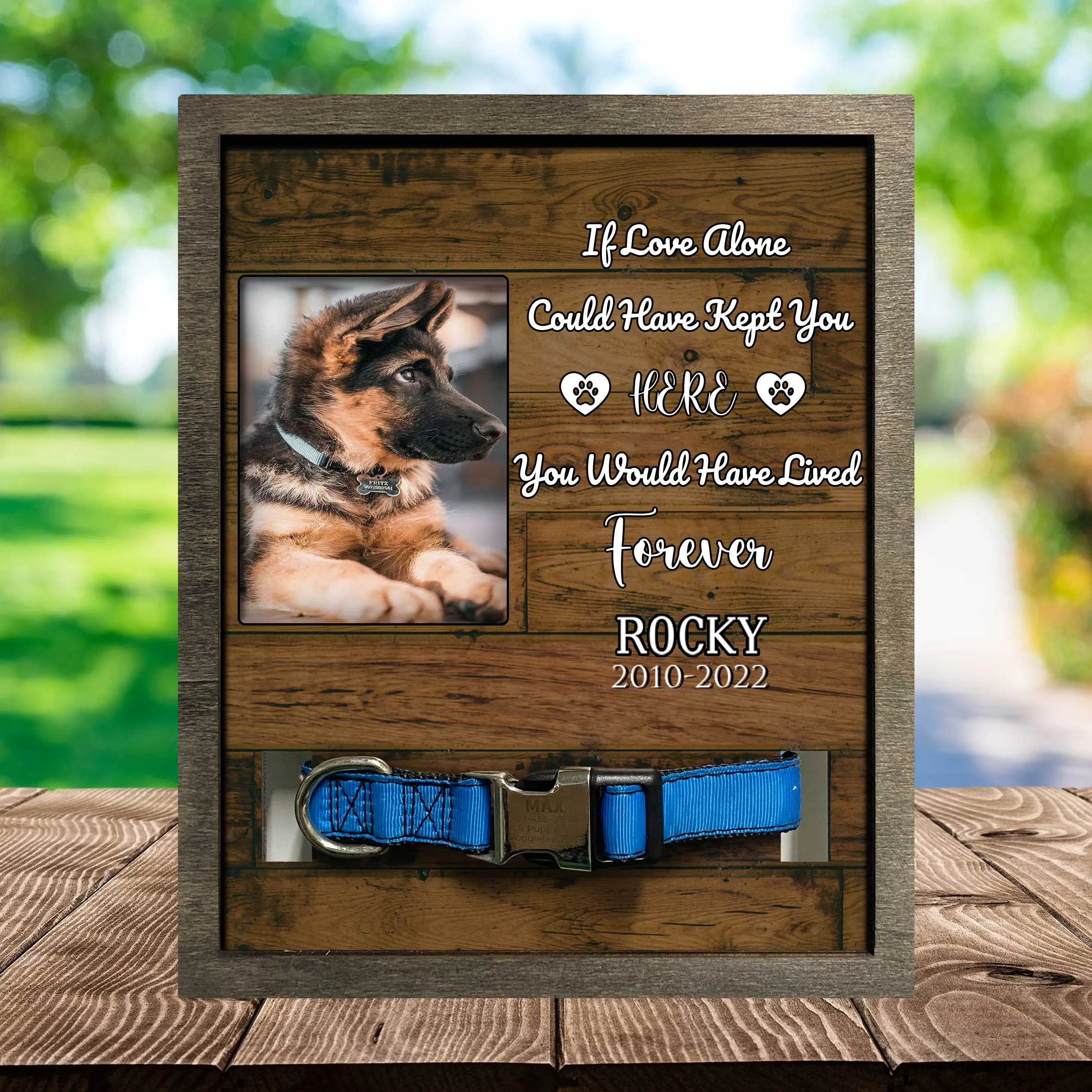 Custom Picture Frame For Loss Of  Dog German Shepherd, Dog Death Sympathy Gifts