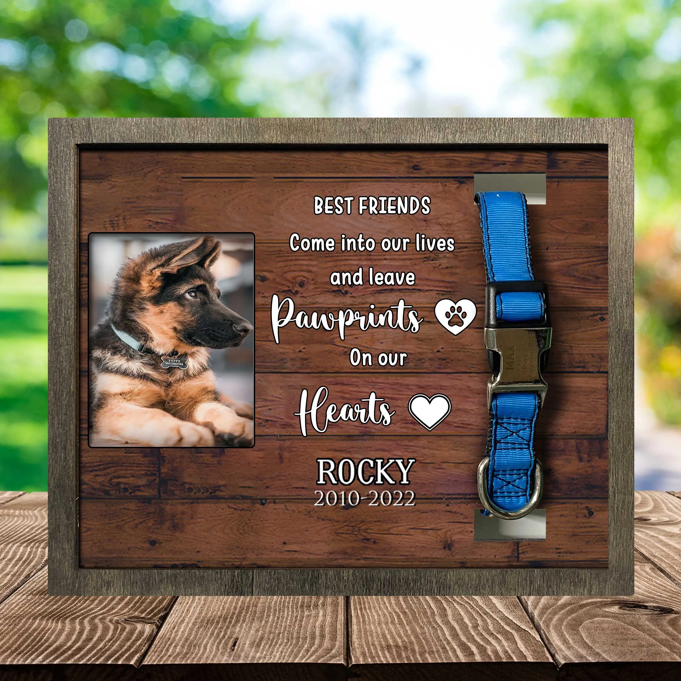 Custom Picture Frame For Loss Of  Dog German Shepherd, Dog Death Sympathy Gifts