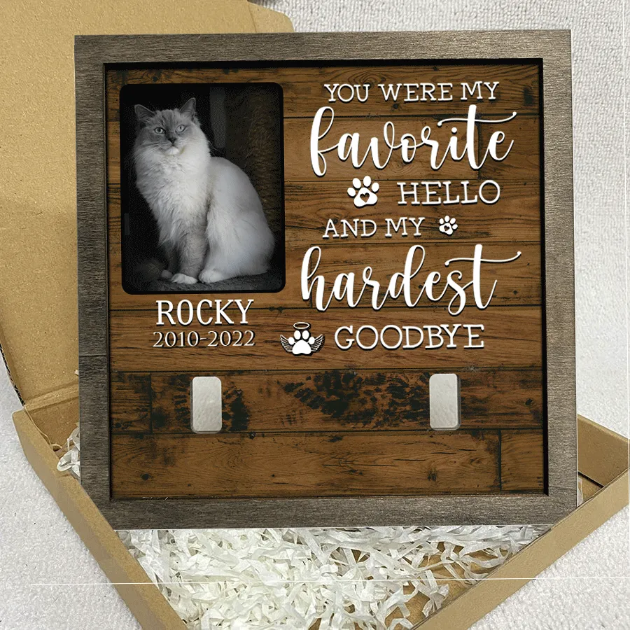 Customized A Ragdoll Cat Picture Frames Memorial Pet you were my favorite Hello, Pet Lover Gifts